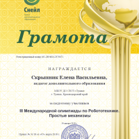 Аттестация педагогических работников &raquo; Скрыпник Елена Васильевна &raquo; Результативность деятельности педагогического работника &raquo; 2017-2018
